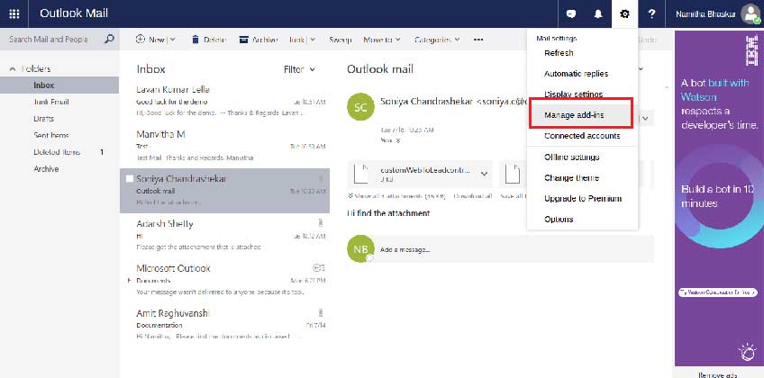lightning for outlook